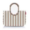 Reisenthel Loopshopper M Summerstripes coffee – nákupní taška, celkový pohled