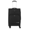 Travelite Kick Off 4w M exp Black – cestovní kufr, celkový pohled