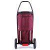 Rolser Com MF 8 Black Tube taska na koleckach burgundska zadni strana COH012