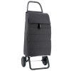 Rolser Jolie Tweed 2 nakupni taska na koleckach uhlopricny pohled cerna JOL001
