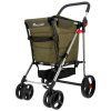 Rolser Basket Polar 4Big s brzdou nakupni vozik na kolkeckach s brzdou khaki
