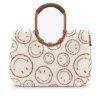 Reisenthel Loopshopper L Smiley Teddy Chocolate – nákupní taška, celkový pohled