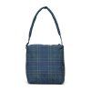 Herschel Cloudform Small Tote Tartan Plaid Black Iris 10L – produktová fotografie