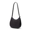 Herschel Yara Quilted Capsule Shoulder Bag Black Tonal Daisy 10L – produktová fotografie